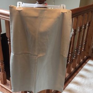 Leather pencil skirt